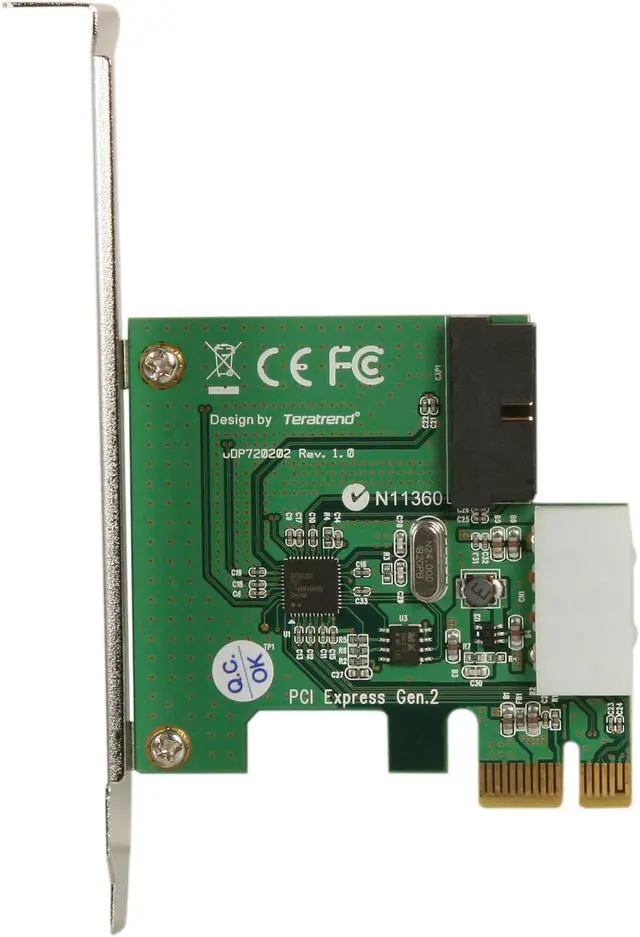 Alt view image 3 of 6 - Silverstone PCI Express Card w/ USB 3.0 Internal Connector and USB3.0 Front IO ports - Black Model SST-EC03B-P