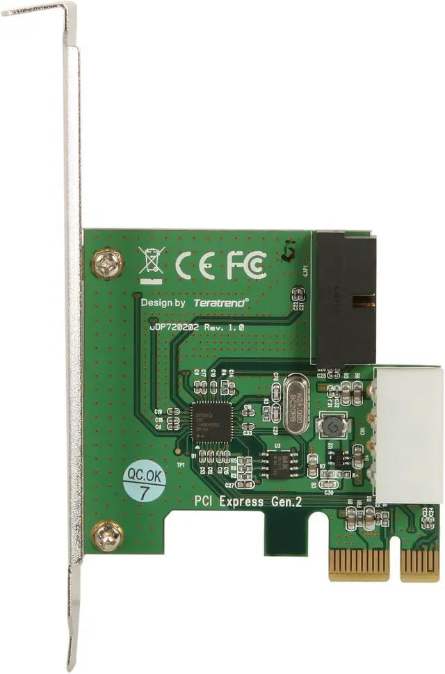 Alt view image 3 of 6 - Silverstone PCI Express Card w/ USB 3.0 Internal Connector and USB3.0 Front IO ports - Silver Model SST-EC03S-P