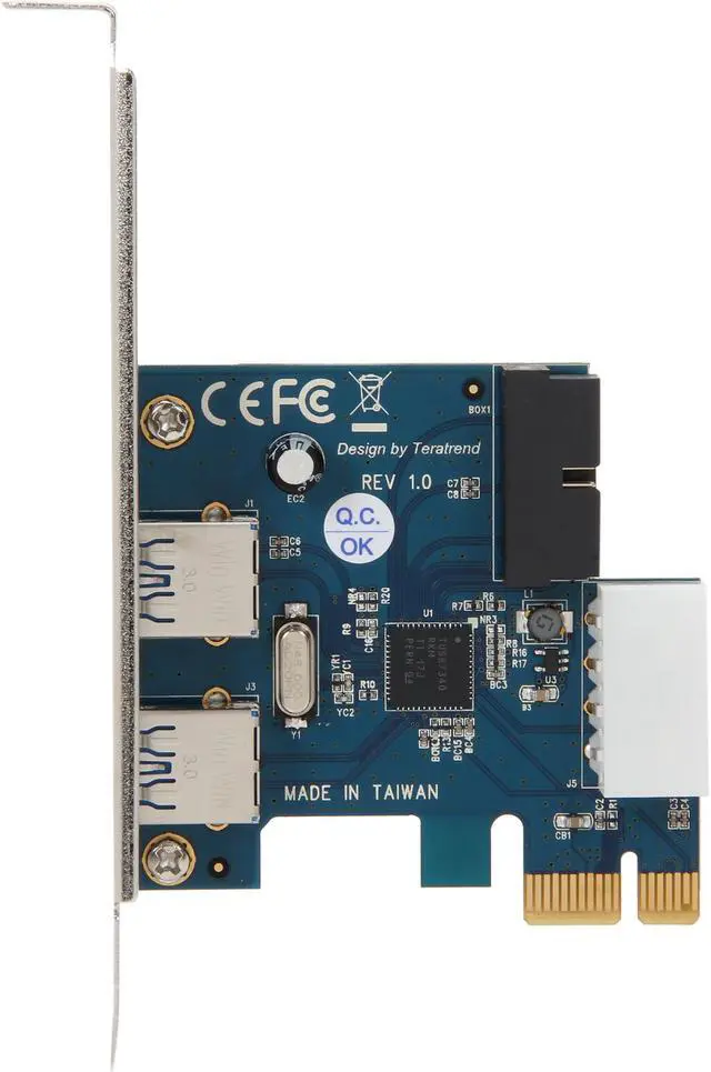 Alt view image 3 of 7 - Silverstone PCI-E to USB 3.0 Add-On Card Model SST-EC04-P