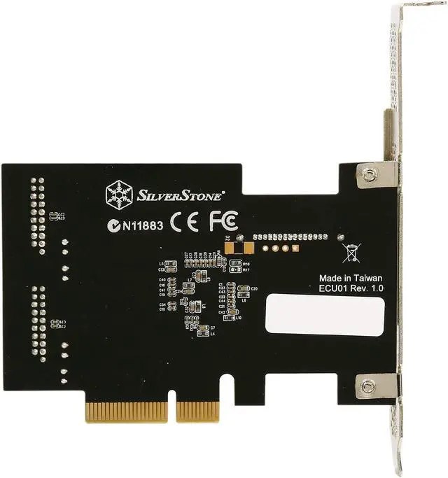 Alt view image 4 of 5 - Silverstone ECU01 PCI Express Card with Dual Internal 19pin USB 3.0 Connectors