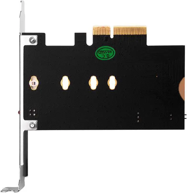 Alt view image 7 of 17 - Silverstone SST-ECM21-E Screwless design M.2 PCIe/NVMe SSD to PCIe x 4 Add-On Card