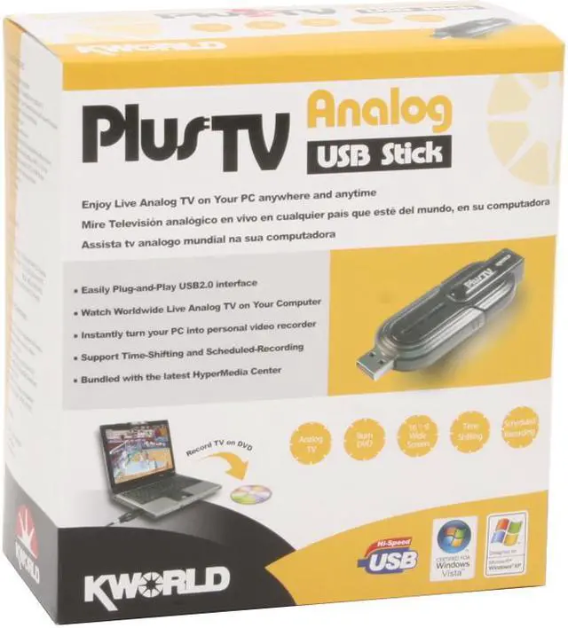 Alt view image 5 of 5 - KWORLD PVR-TV 305U Analog stick VS-TV305U USB 2.0 Interface