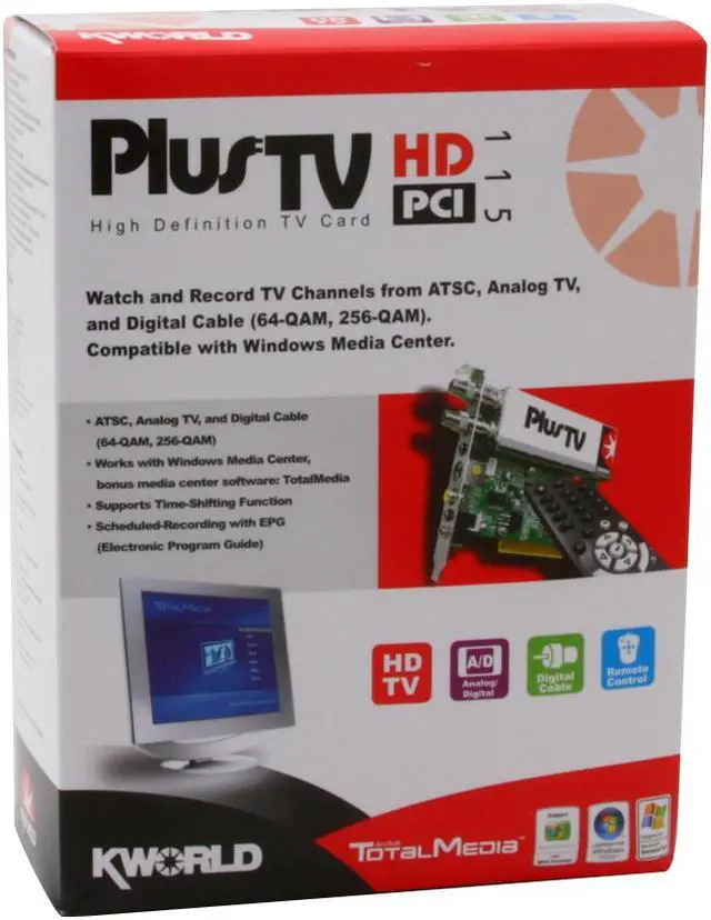 Alt view image 8 of 8 - KWORLD PlusTV HD PCI-115 TV Tuner ATSC 115 PCI Interface