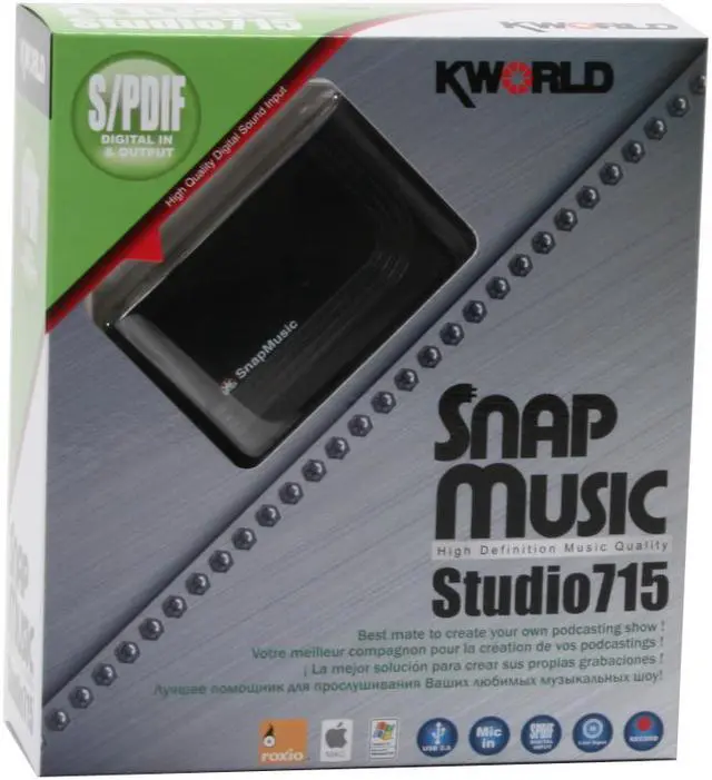 Alt view image 7 of 7 - KWorld KW-AD715 SnapMusic Studio 715