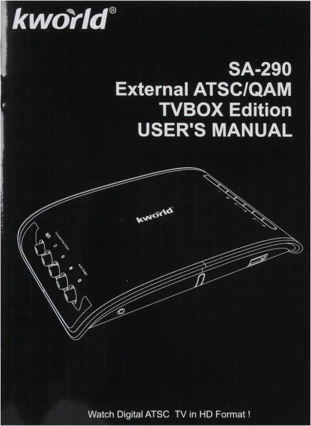 Alt view image 8 of 10 - KWorld SA290-Q DVI External ATSC/QAM TVBox DVI Edition