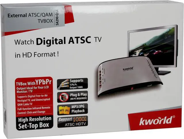Alt view image 8 of 8 - KWORLD SA290-Q LE Digital TVBox  VGA/YPbPr 1080i Output