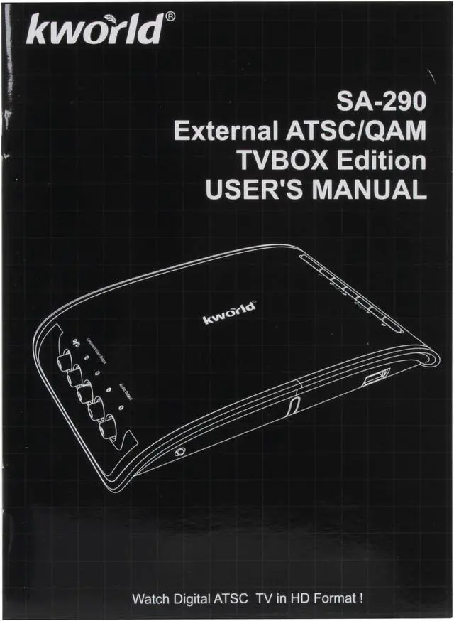 Alt view image 7 of 8 - KWORLD SA290-Q LE Digital TVBox  VGA/YPbPr 1080i Output