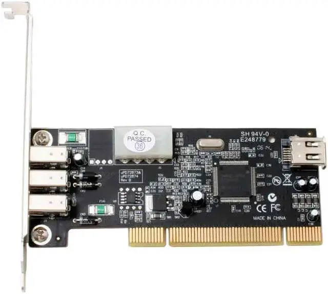 Alt view image 2 of 9 - Rosewill RC-502 NEC 3+1 Port Firewire/1394a Low-Profile PCI Card (ULEAD 8.0 VS-SE + Cable Bundle) Model RC-502