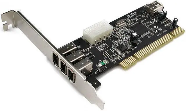 Main image of Rosewill RC-502 NEC 3+1 Port Firewire/1394a Low-Profile PCI Card (ULEAD 8.0 VS-SE + Cable Bundle) Model RC-502