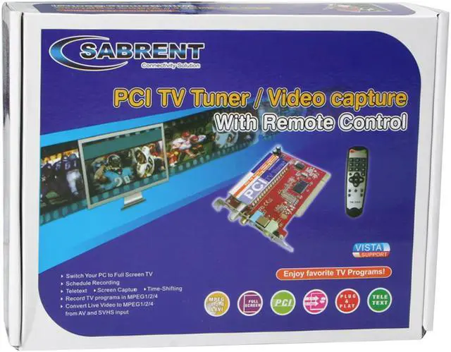 Alt view image 11 of 11 - SABRENT TV-PCIRC TV Tuner / Video Capture / MPEG Recording PCI Card with Remote Control