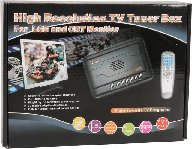 Alt view image 10 of 10 - SABRENT TV-LCDHR High Resolution 1680 x 1050 TV Tuner Box with PiP