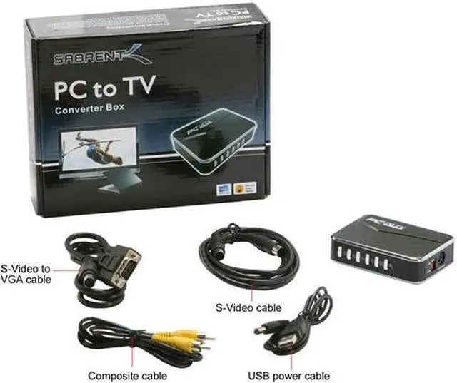 Alt view image 12 of 12 - SABRENT TV-PC79 PC to TV Converter Box