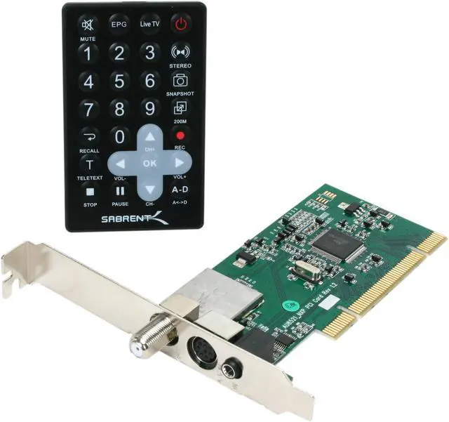 Main image of SABRENT Hybrid PCI HDTV TV Tuner with FM Radio & Remote Control (ATSC Digital/Clear QAM/NTSC Analog)