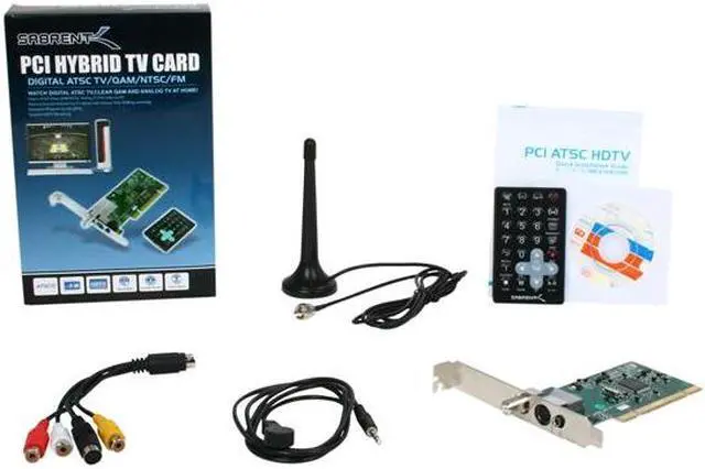 Alt view image 6 of 6 - SABRENT Hybrid PCI HDTV TV Tuner with FM Radio & Remote Control (ATSC Digital/Clear QAM/NTSC Analog)