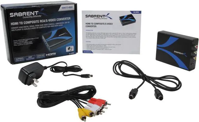 Alt view image 5 of 5 - SABRENT DA-HDRC HDMI To Composite RCA/S-video Converter