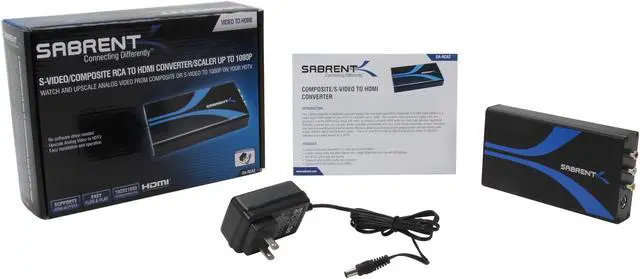 Alt view image 6 of 6 - SABRENT DA-RCA2 S-video/Composite RCA to HDMI Converter/scaler - Up to 1080p