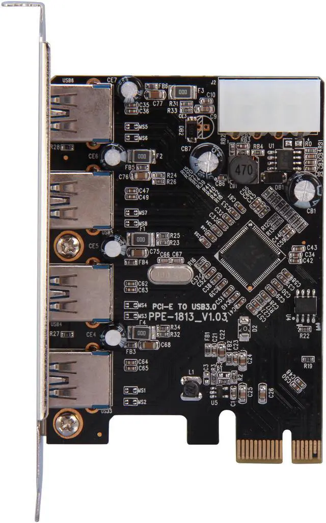 Alt view image 3 of 7 - SABRENT USB 3.0 4-Port PCI Express Card Model CP-4PTU