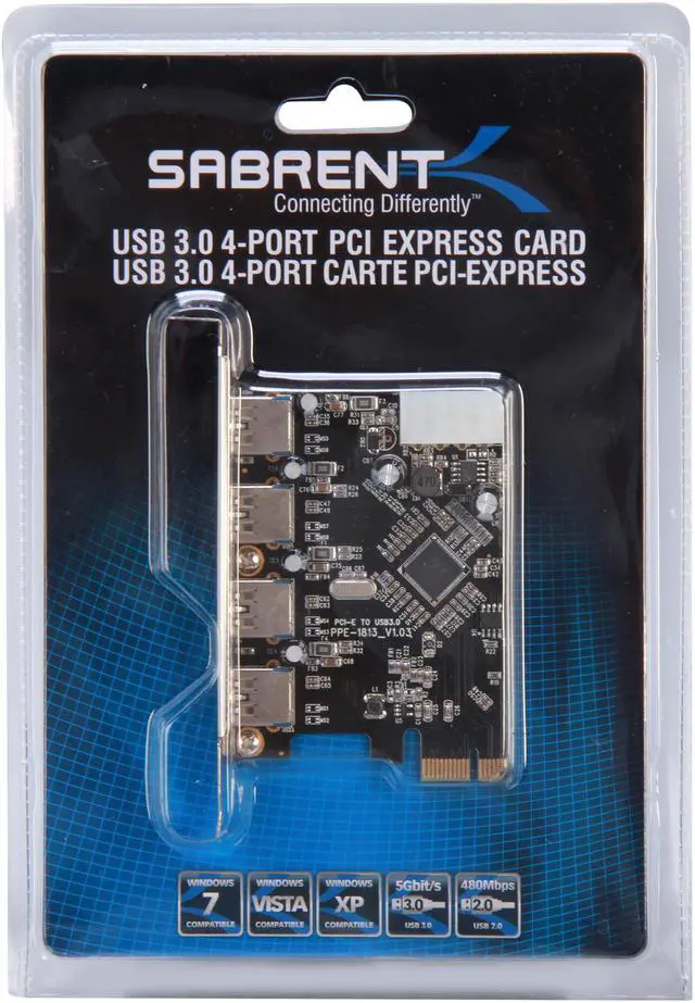 Alt view image 7 of 7 - SABRENT USB 3.0 4-Port PCI Express Card Model CP-4PTU