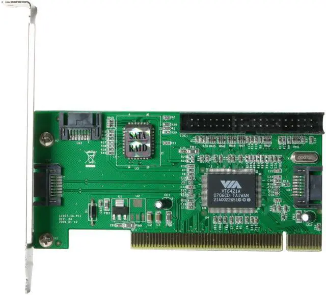 Alt view image 2 of 6 - MASSCOOL PCI Card, 1 external SATA + 2 internal SATA and 1 internal IDE Model XWT-RC018