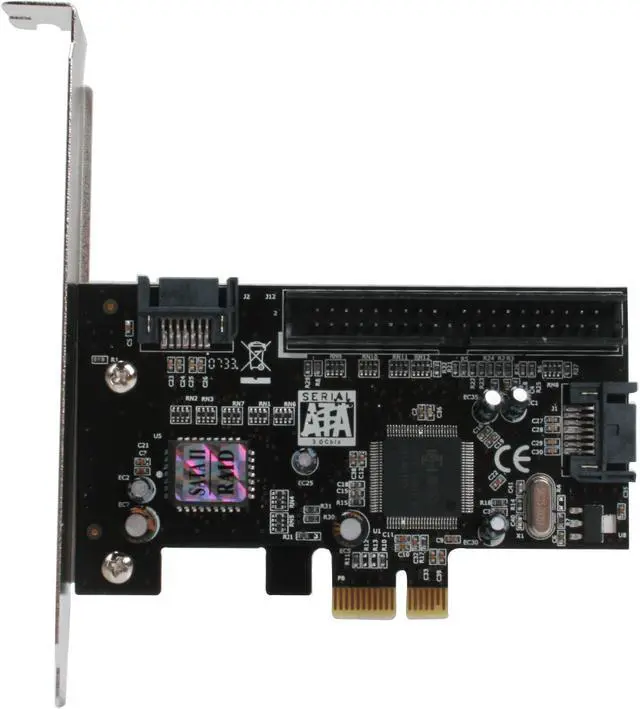 Alt view image 2 of 7 - MASSCOOL 2-Port SATA II + 1 Port ATA133 PCI-E Controller Card Model XWT-PCIE11
