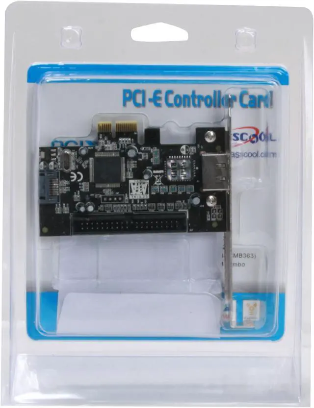 Alt view image 7 of 7 - MASSCOOL PCI-E 1 port eSATAII + 1 port SATAII + 1 port ATA133(JMB363 chipset) Model XWT-PCIE15