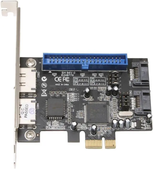 Alt view image 3 of 7 - BYTECC PCIe SATA II 300 + PATA Raid Card Model BT-PESAPA