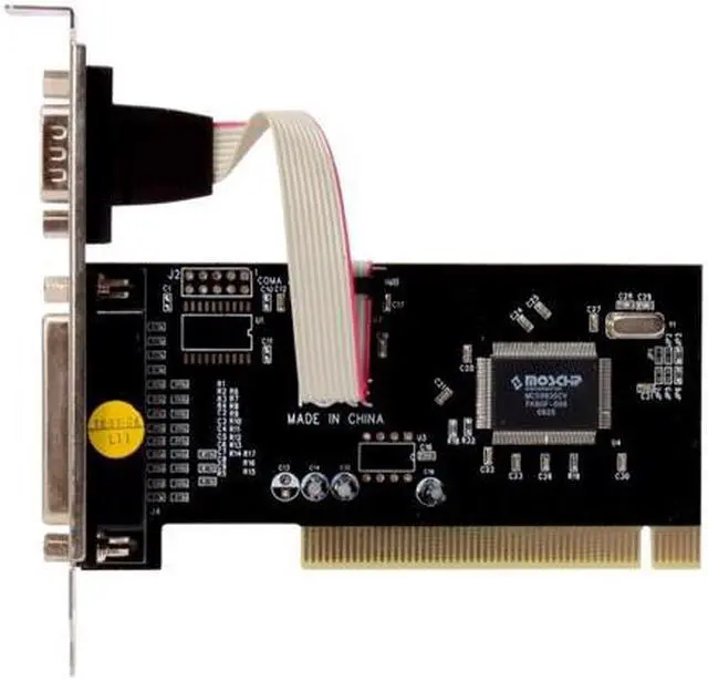Alt view image 3 of 6 - BYTECC PCI Serial Card 1 Port + 1 Parallel Port Controller Card Model BT-P1S1P