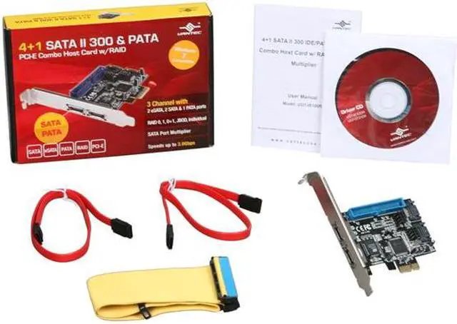 Alt view image 6 of 6 - VANTEC 4+1 SATA II 300 & PATA PCI-E Combo Model UGT-IS100R