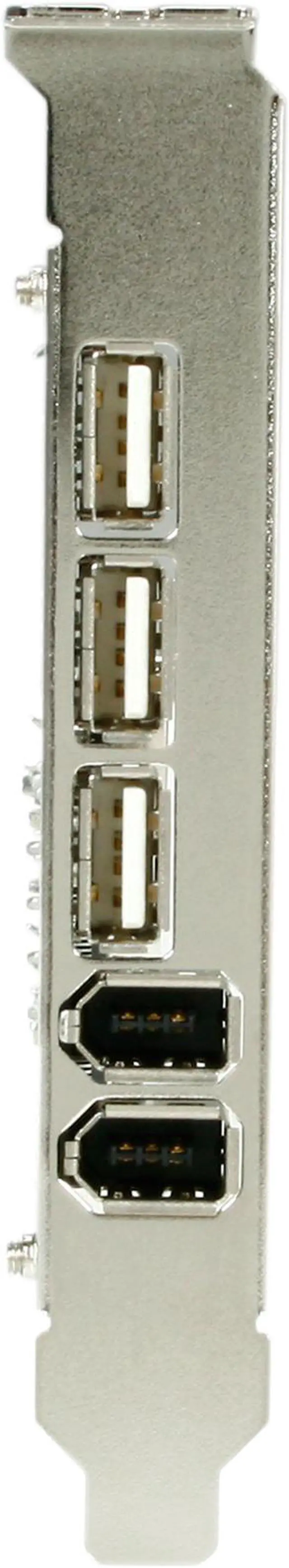 Alt view image 2 of 6 - VANTEC 4-Port USB 2.0 & 3-Port FireWire 400 PCI Combo Host Card Model UGT-UF100