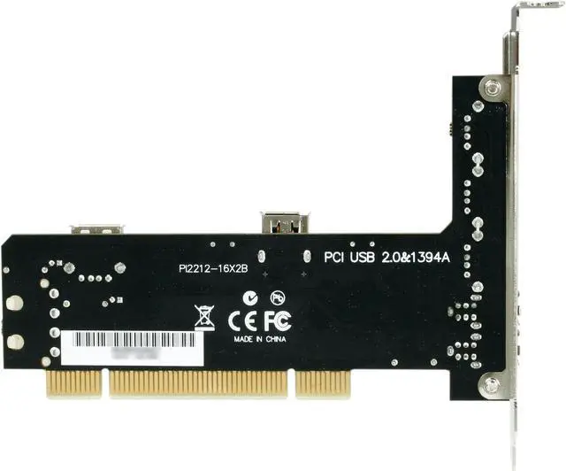 Alt view image 4 of 6 - VANTEC 4-Port USB 2.0 & 3-Port FireWire 400 PCI Combo Host Card Model UGT-UF100