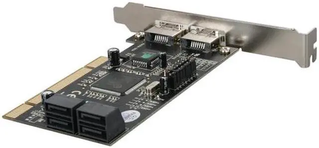 Alt view image 6 of 6 - VANTEC 6-Port SATA II 150 PCI Host Card Model UGT-ST310R