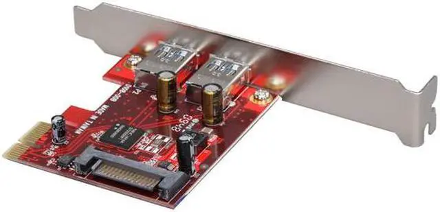 Alt view image 5 of 6 - VANTEC 2-Port SuperSpeed USB 3.0 PCI-E Host Card Model UGT-PC302