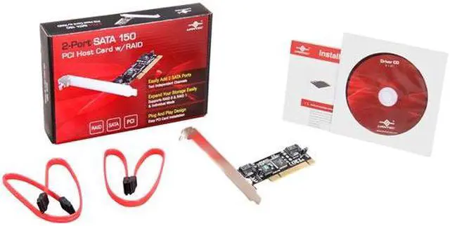 Alt view image 5 of 5 - VANTEC 2-Port SATA 150 PCI Host Card w/RAID Model UGT-ST220R