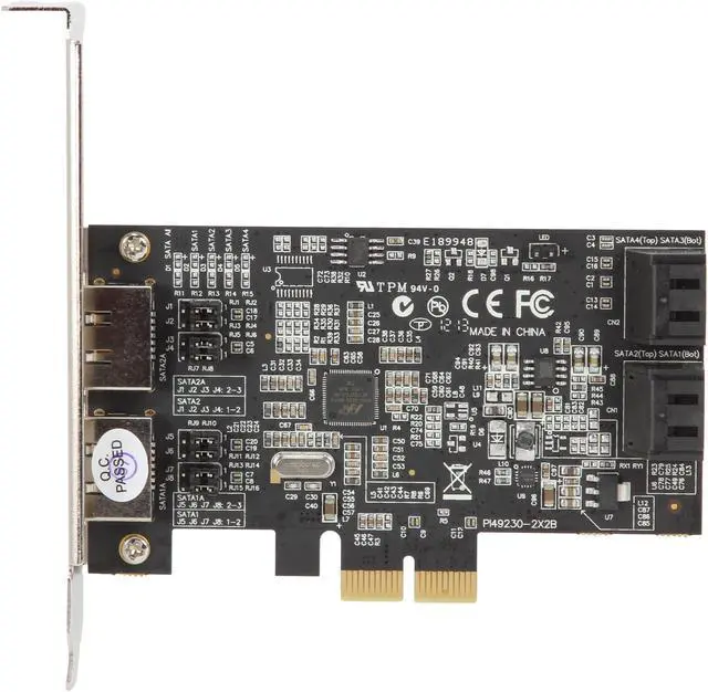 Alt view image 3 of 5 - Vantec 4 Channel 6-Port SATA 6 Gb/s PCIe RAID Host Card Model UGT-ST644R with HyperDuo