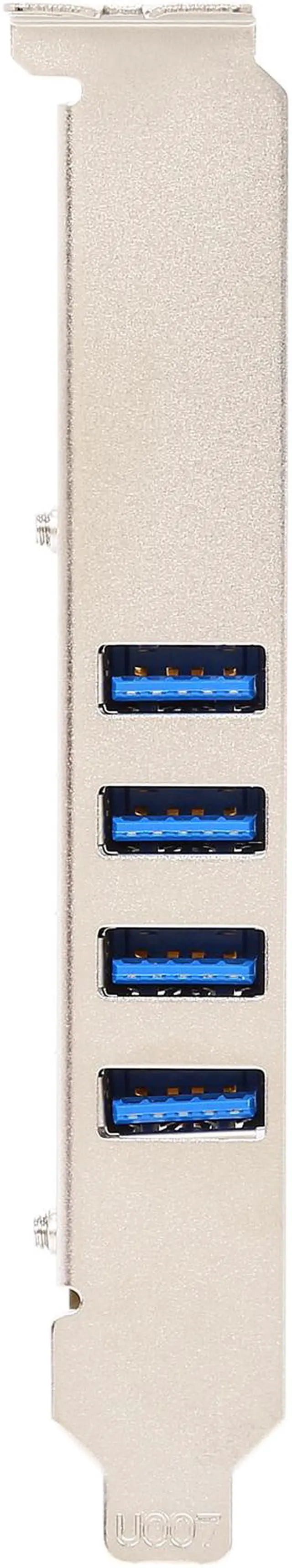 Alt view image 3 of 5 - VANTEC Quad Chip 4-Port Dedicated 5Gbps USB 3.0 PCIe Host Card Model UGT-PCE430-4C