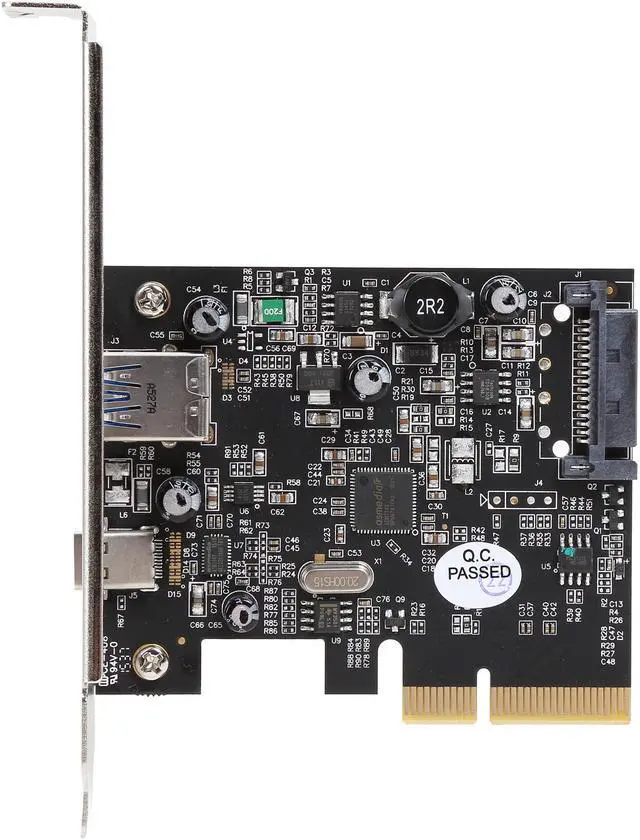 Alt view image 4 of 5 - VANTEC 2-Port USB 3.1 Gen II Type A/C PCIe Host Card Model UGT-PC371AC