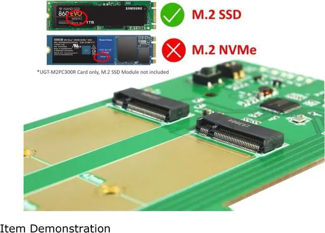 Alt view image 6 of 7 - VANTEC UGT-M2PC300R Dual M.2 SSD RAID PCIe X4 Host Card