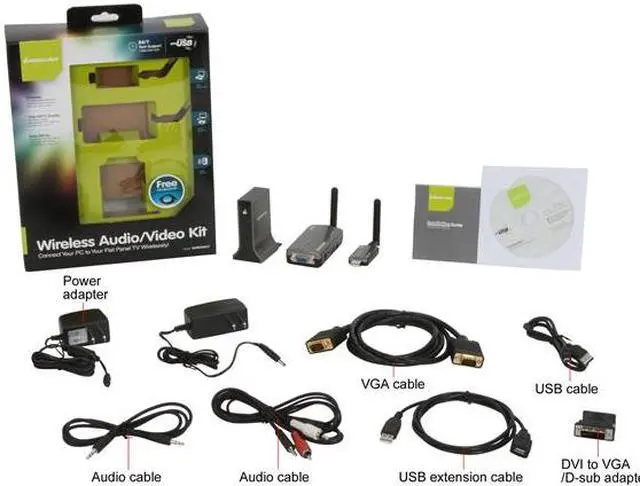 Alt view image 5 of 5 - IOGEAR GUWAVKIT Wireless Audio / Video Kit