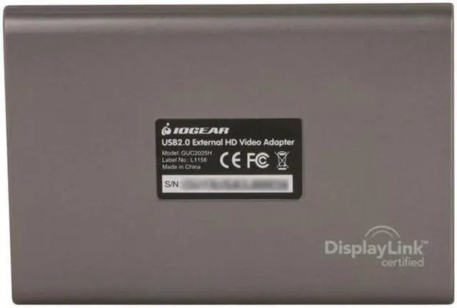 Alt view image 4 of 6 - IOGEAR GUC2025H USB 2.0 to HDMI External Video Card