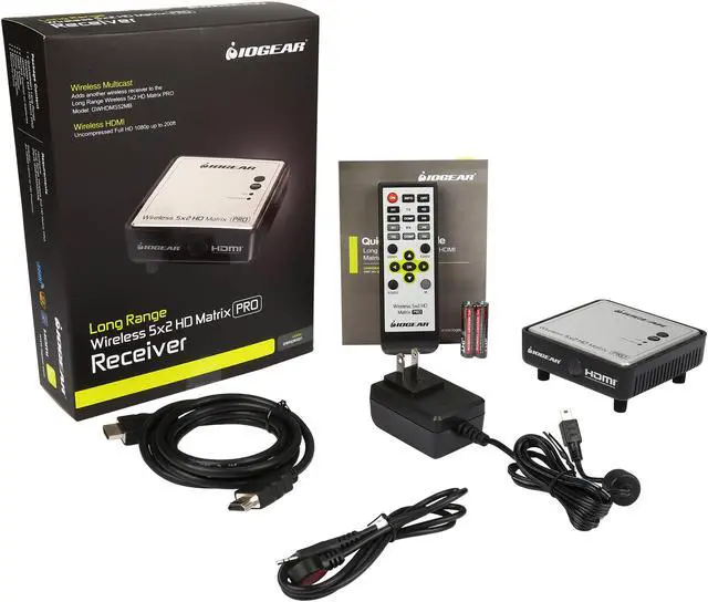 Alt view image 7 of 7 - IOGEAR Long Range Wireless 5 x 2 HD Matrix Pro Receiver GWHDRX01