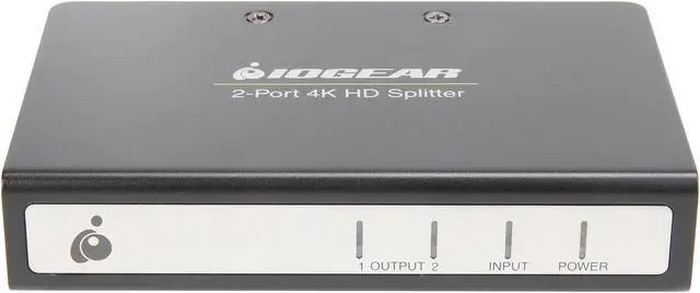 Alt view image 2 of 6 - IOGEAR 2-Port Cinema 4K Splitter with HDMI connectors GHSP8422B