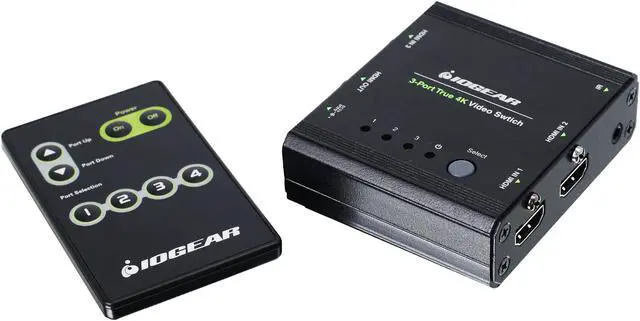 Alt view image 2 of 4 - IOGEAR 3-Port True 4K Switch with HDMI Connection GHSW8431