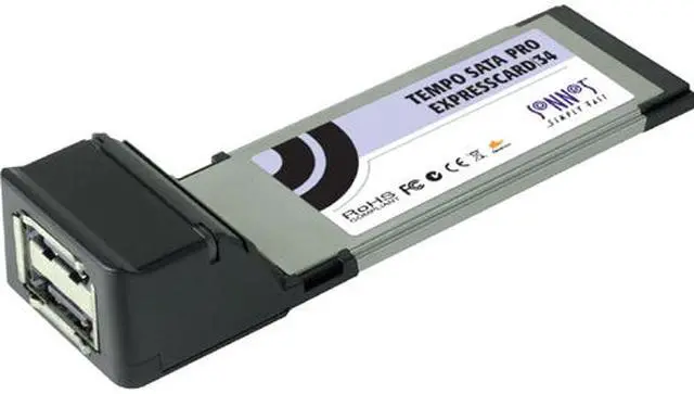 Alt view image 2 of 2 - SoNNeT 2-Port Tempo SATA Pro ExpressCard/34 Model TSATAII-PRO-E34