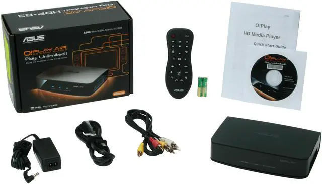 Alt view image 6 of 6 - ASUS O!Play Air HDP-R3 1080p HD Media Player W/ Network