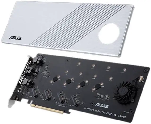 Alt view image 2 of 5 - Asus HYPER M.2 X16 GEN 4 CARD Hyper M.2 x16 Gen 4 Card (PCIe 4.0/3.0)