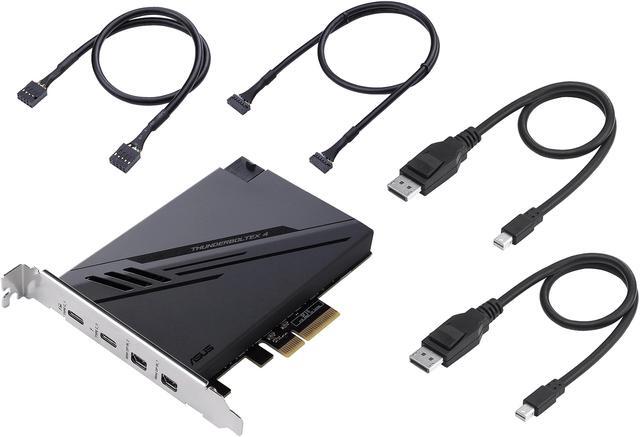 Alt view image 5 of 7 - ASUS ThunderboltEX 4 with Intel Thunderbolt 4 JHL 8540 Controller, 2 USB Type-C ports, up to 40Gb/s Bi-directional Bandwidth and Incorporates DisplayPort 1.4 support, up to 100W Quick Charge