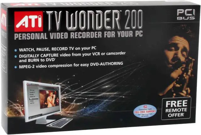 Alt view image 6 of 6 - AMD 100-703260 TV Wonder 200 TV Tuner
