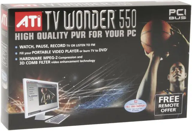 Alt view image 8 of 8 - AMD 100-703271 TV Wonder 550PCI Video Device