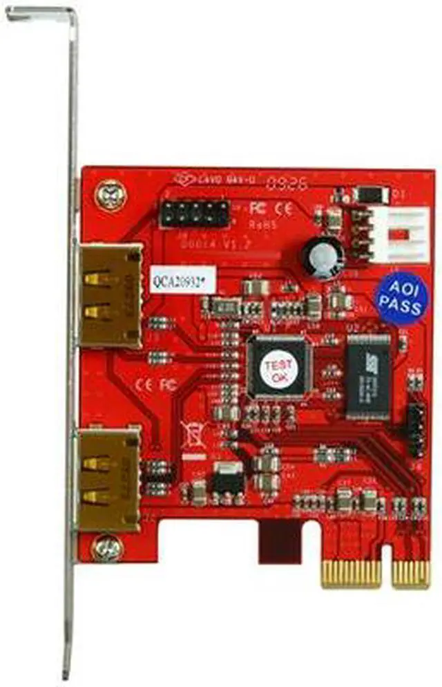 Alt view image 3 of 6 - GWC 2-Port USB 2.0 Power-over-eSATA PCI-E Card with Power Cable, USB and eSATA interface PCI Express Card