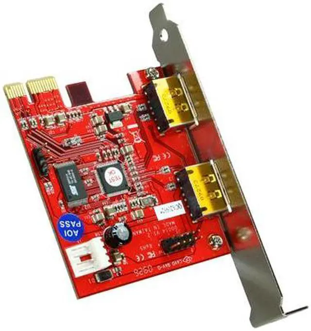 Alt view image 5 of 6 - GWC 2-Port USB 2.0 Power-over-eSATA PCI-E Card with Power Cable, USB and eSATA interface PCI Express Card